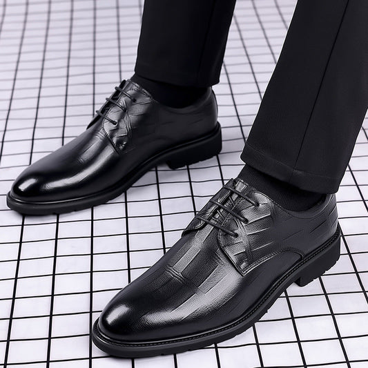 Męskie Skórzane Buty Biznesowe | Idealne na Jesień