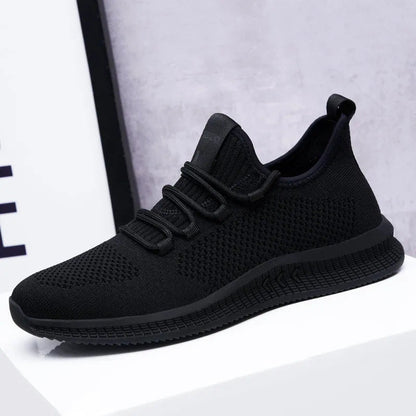 Męskie Lekkie Sneakersy z Dzianinowej Siatki z Oddychającym Designem | Idealne na Wiosnę i Lato