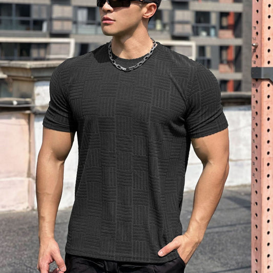 Męski Fitness T-Shirt Fiszkowy Idealny na Lato