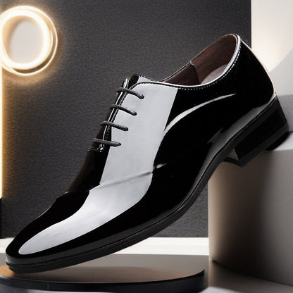 Sznurowane Buty Męskie Plus Size z PU Skóry | Idealne na Każdą Porę Roku