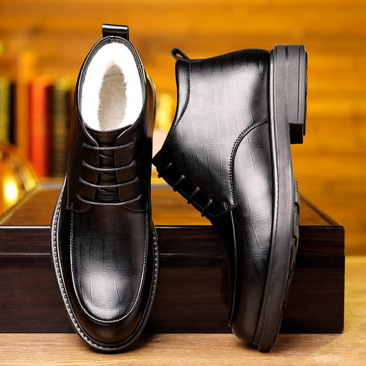 Wysokie Ocieplane Sznurowane Buty z Polarem | Idealne na Zimę
