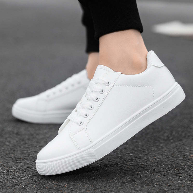 Męskie Buty Skórzane z Wiązaniem i Podeszwą PVC | Idealne na Każdą Porę Roku