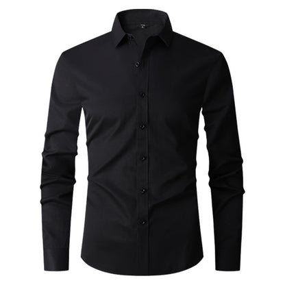 Męska koszula o slim fit z długim rękawem idealna na wiosnę i jesień