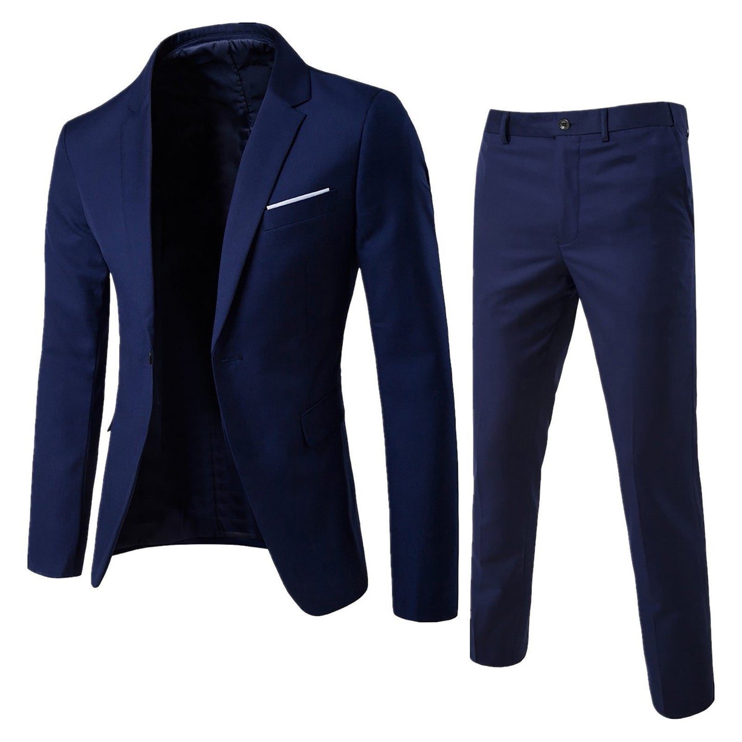 Dwuczęściowy Garnitur Biznesowy Profesjonalny Formalny Slim Fit Idealny na Wszystkie Pory Roku