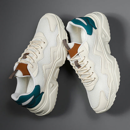 Siatkowe Oddychające Sneakersy na Grubej Podeszwie z Lekką Konstrukcją | Idealne na Każdą Porę Roku