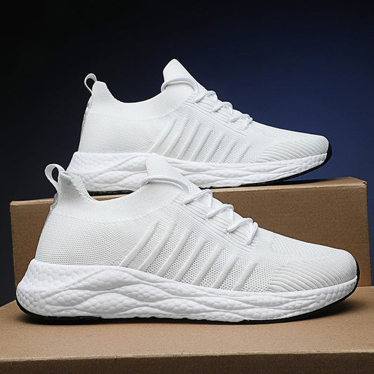 Oddychające siateczkowe sneakersy za kostkę z podeszwą platformową | Idealne na każdą porę roku