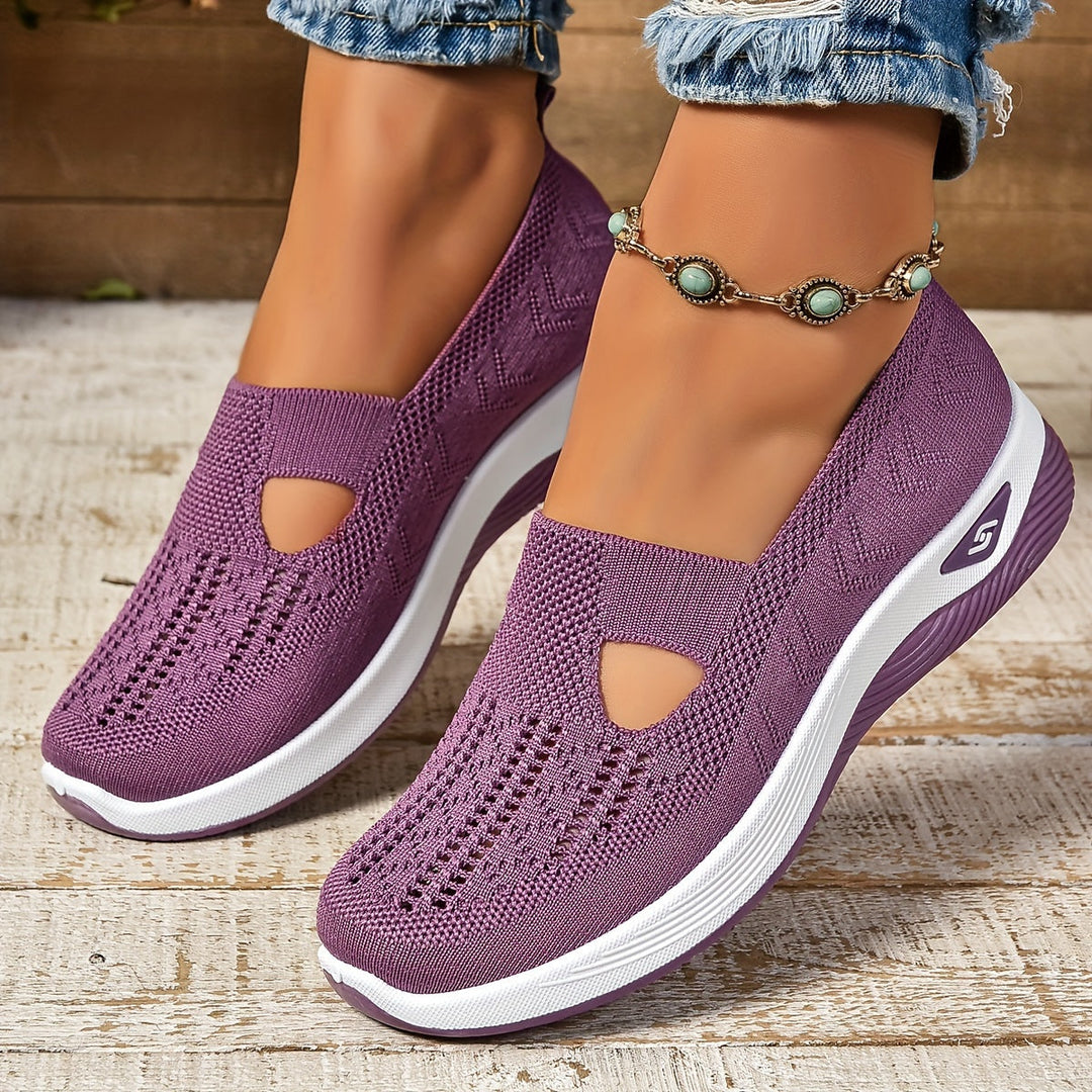 Buty Damskie Wsuwane z Antypoślizgową Podeszwą i Lekką Konstrukcją