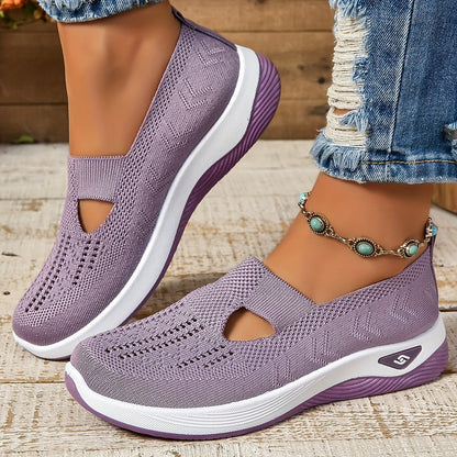 Buty Damskie Wsuwane z Antypoślizgową Podeszwą i Lekką Konstrukcją