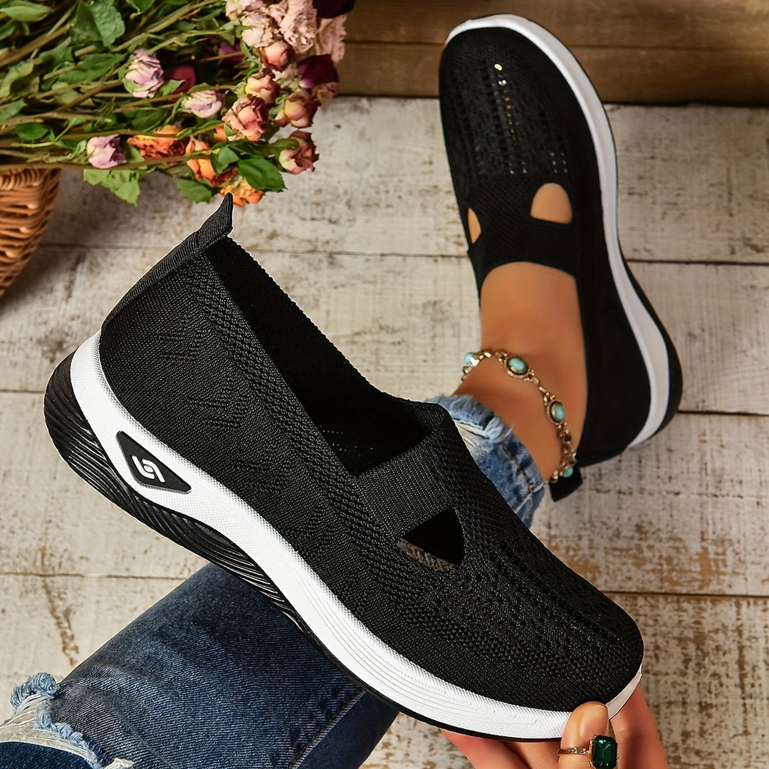 Buty Damskie Wsuwane z Antypoślizgową Podeszwą i Lekką Konstrukcją