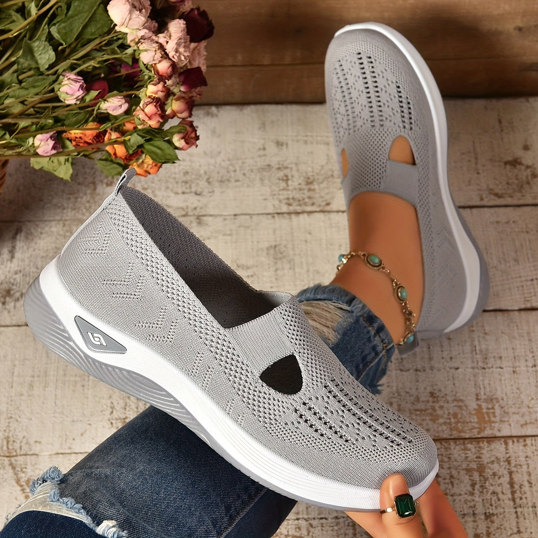 Buty Damskie Wsuwane z Antypoślizgową Podeszwą i Lekką Konstrukcją
