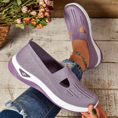 Buty Damskie Wsuwane z Antypoślizgową Podeszwą i Lekką Konstrukcją