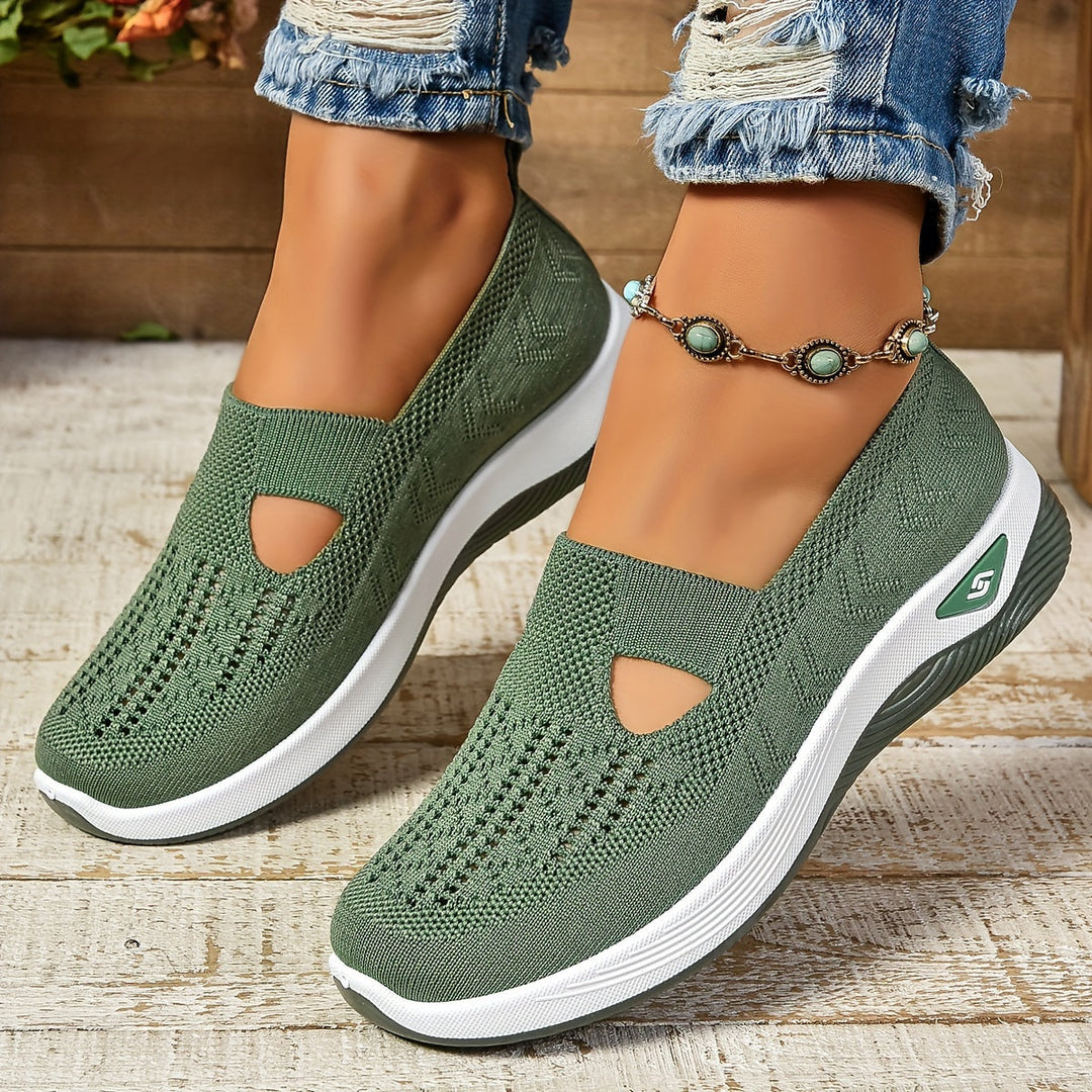 Buty Damskie Wsuwane z Antypoślizgową Podeszwą i Lekką Konstrukcją