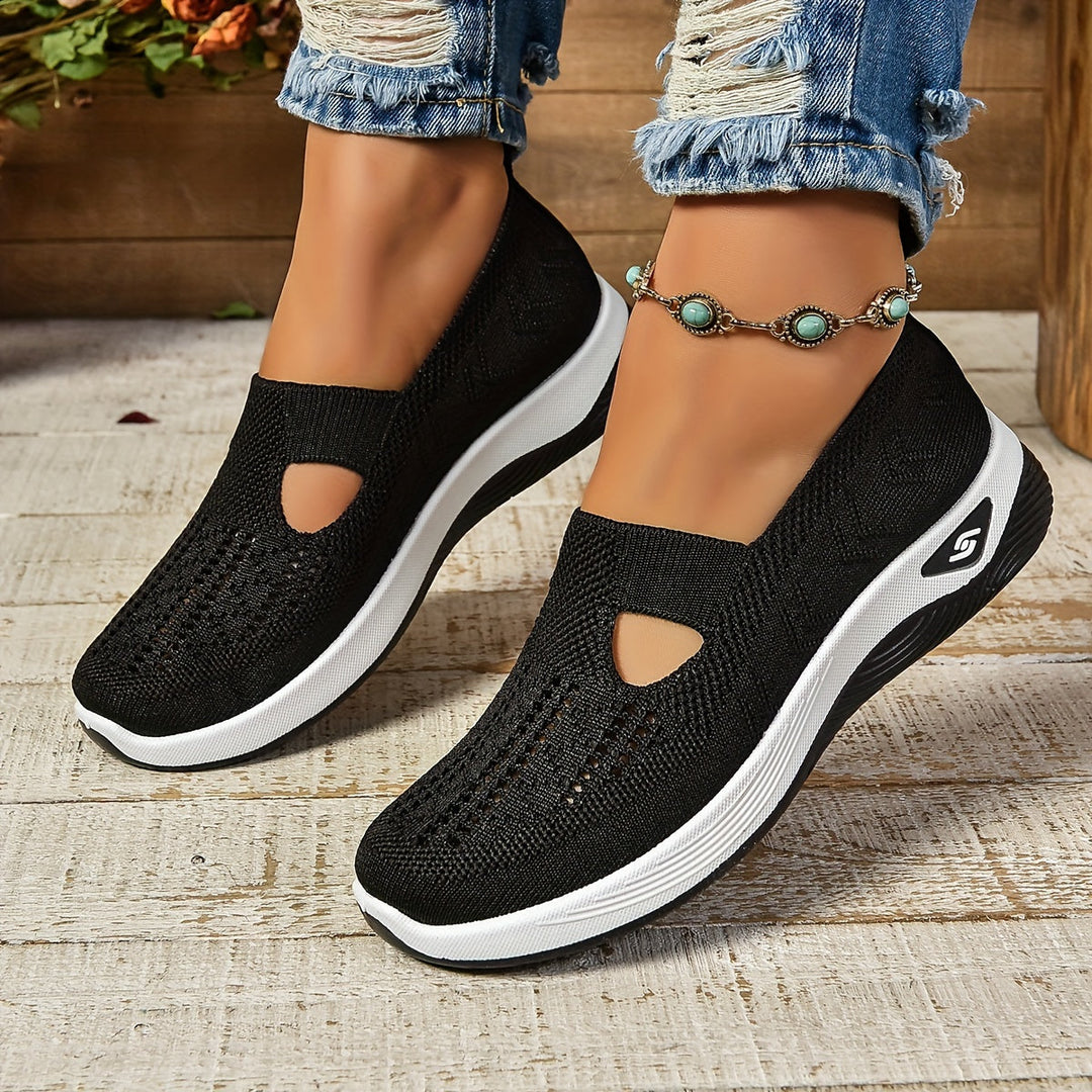Buty Damskie Wsuwane z Antypoślizgową Podeszwą i Lekką Konstrukcją