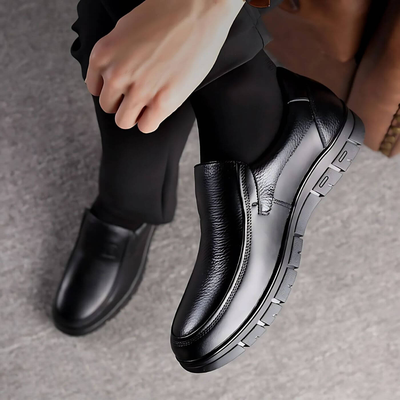 Buty Męskie do Chodzenia z Wkładką Wspierającą Łuk Stopy