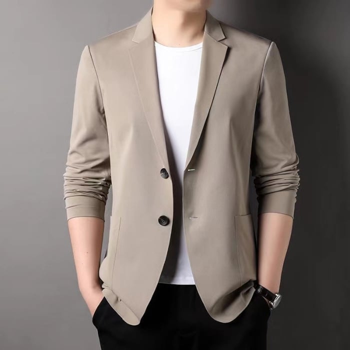 Damska Wiosenna Marynarka Slim Fit z Dwoma Guzikami