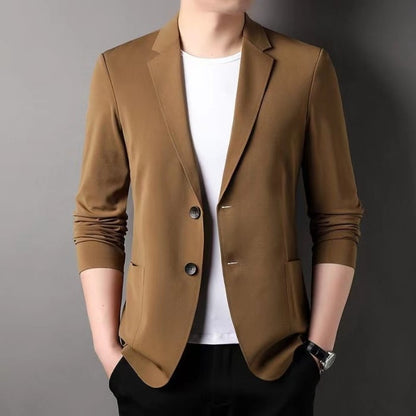 Damska Wiosenna Marynarka Slim Fit z Dwoma Guzikami