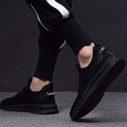 Męskie Buty Sportowe z Oddychającą Siatką i Elastyczną Podeszwą