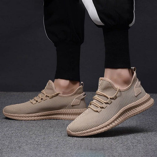 Męskie Buty Sportowe z Oddychającą Siatką i Elastyczną Podeszwą
