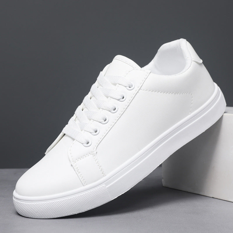 Męskie Buty z PU Skóry z Wiązaniem i Wtryskiwaną Podeszwą PVC