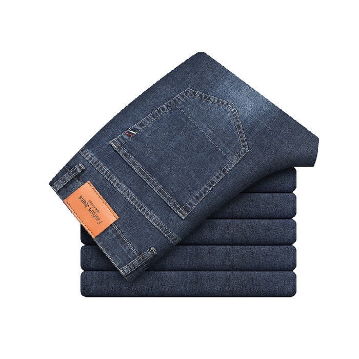 Męskie Jeansy Slim Fit ze Stretchowym Krojem i Zwężaną Nogawką
