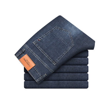 Męskie Jeansy Slim Fit ze Stretchowym Krojem i Zwężaną Nogawką