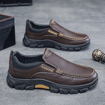 Męskie Biznesowe Buty ze Sztucznej Skóry PU | Idealne na Jesień