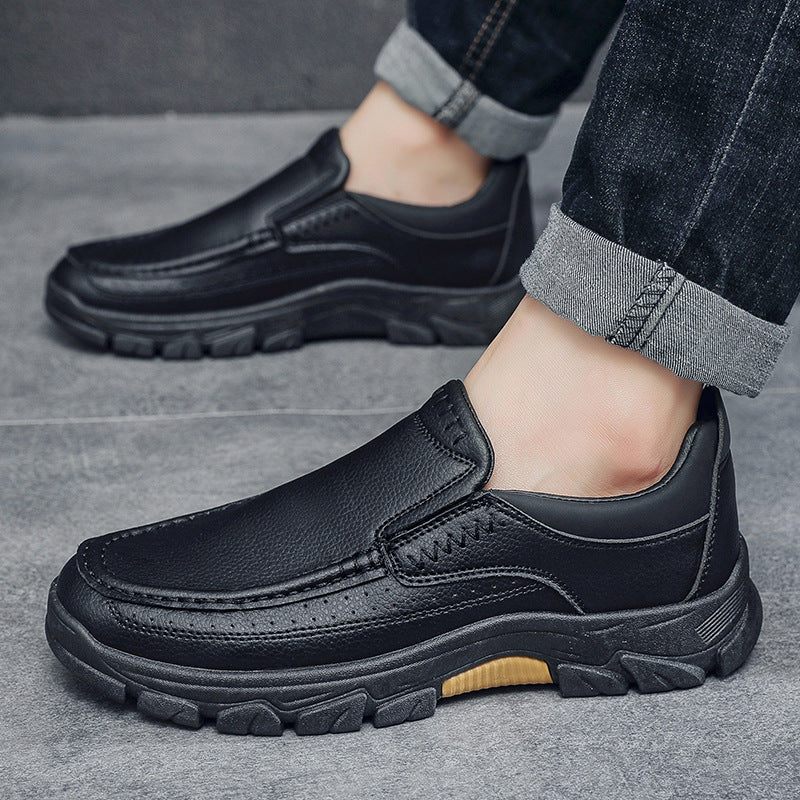 Męskie Biznesowe Buty ze Sztucznej Skóry PU | Idealne na Jesień