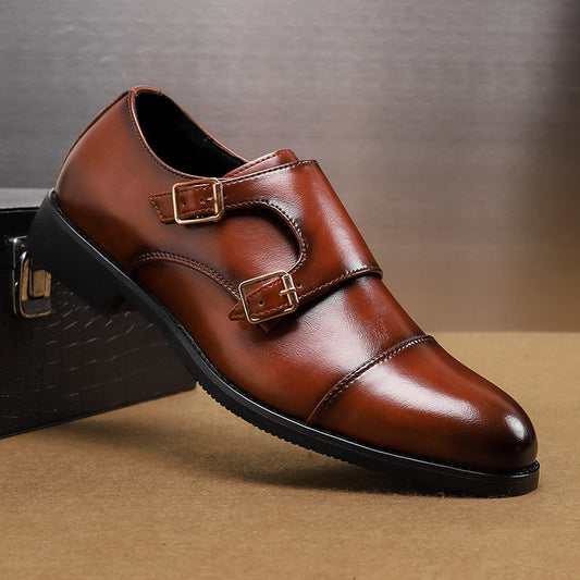 Męskie Eleganckie Skórzane Buty Biznesowe | Idealne na Każdy Sezon