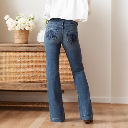 Dżinsy Mid-Waist Skinny Denim Idealne na Wszystkie Pory Roku