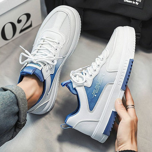 Oddychające męskie sneakersy z siateczkowymi panelami i podeszwą zwiększającą wzrost | Idealne na każdą porę roku