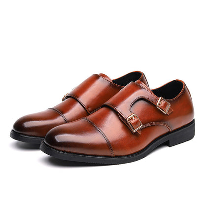 Męskie Eleganckie Skórzane Buty Biznesowe | Idealne na Każdy Sezon