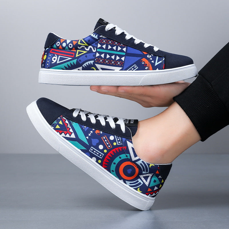Oddychające trampki skate w dużych rozmiarach z gumową podeszwą | Idealne na każdą porę roku