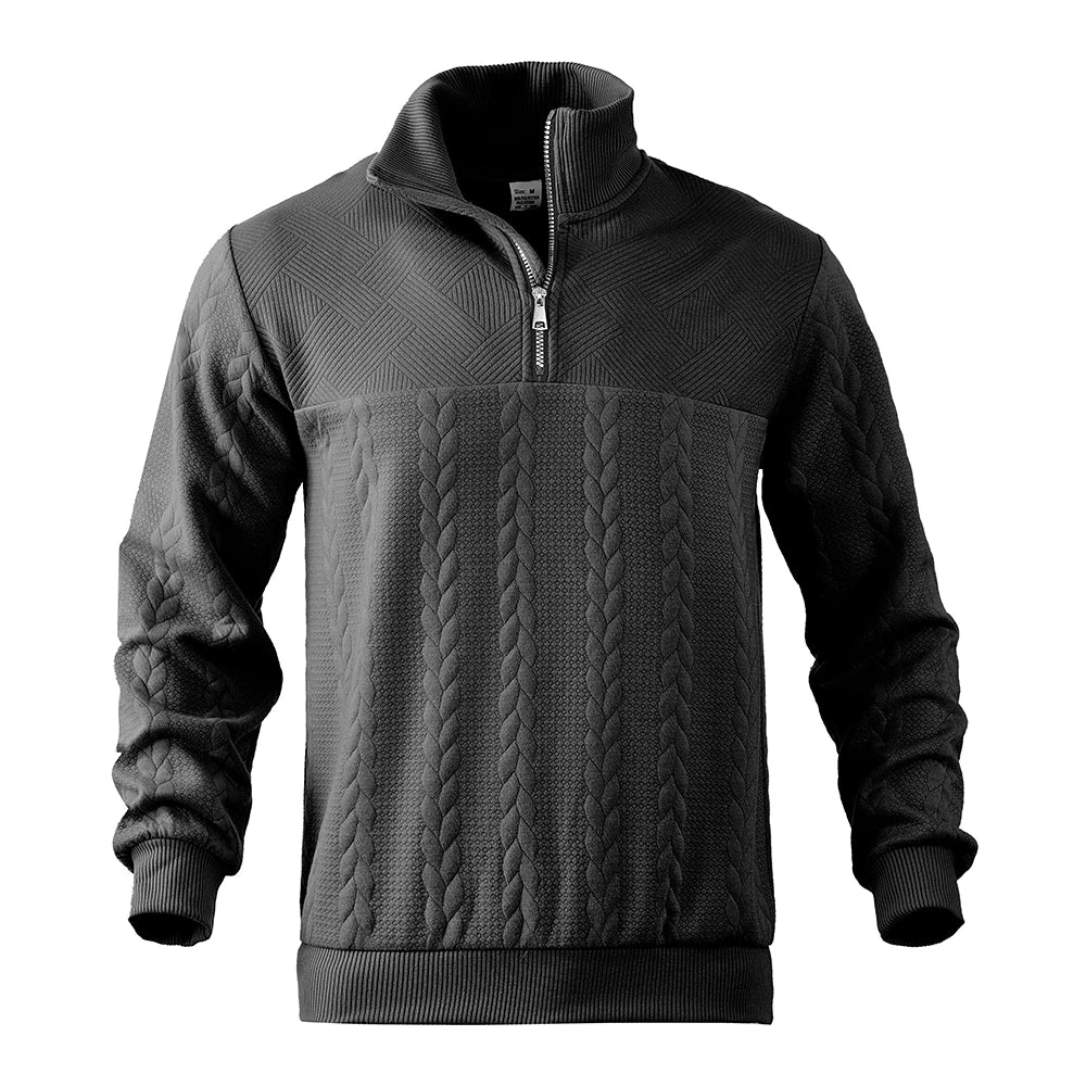 Bluza Premium z Zamkiem 1/4 – Ciepła Bluza Polarowa na Zimę