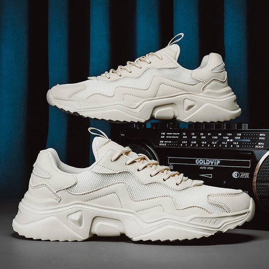 Siatkowe Oddychające Sneakersy na Grubej Podeszwie z Lekką Konstrukcją | Idealne na Każdą Porę Roku