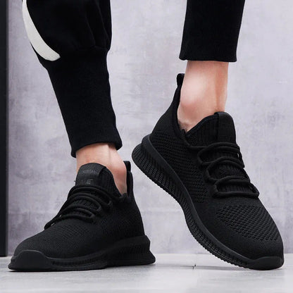 Męskie Lekkie Sneakersy z Dzianinowej Siatki z Oddychającym Designem | Idealne na Wiosnę i Lato