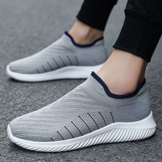 Sneakers z Dzianiny Fly-Knit z Płaską Podeszwą | Idealne na Każdą Porę Roku