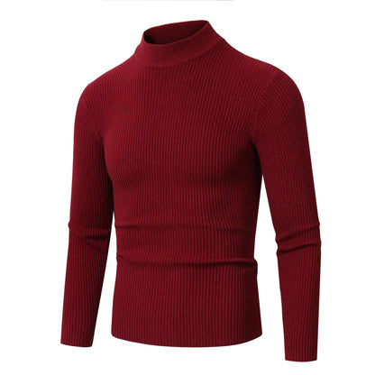 Męski Luźny Sweter w Paski | Idealny na Wiosnę i Jesień