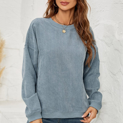 Sweter Pulower Z Sztruksu Z Długimi Rękawami Idealny Na Wiosnę