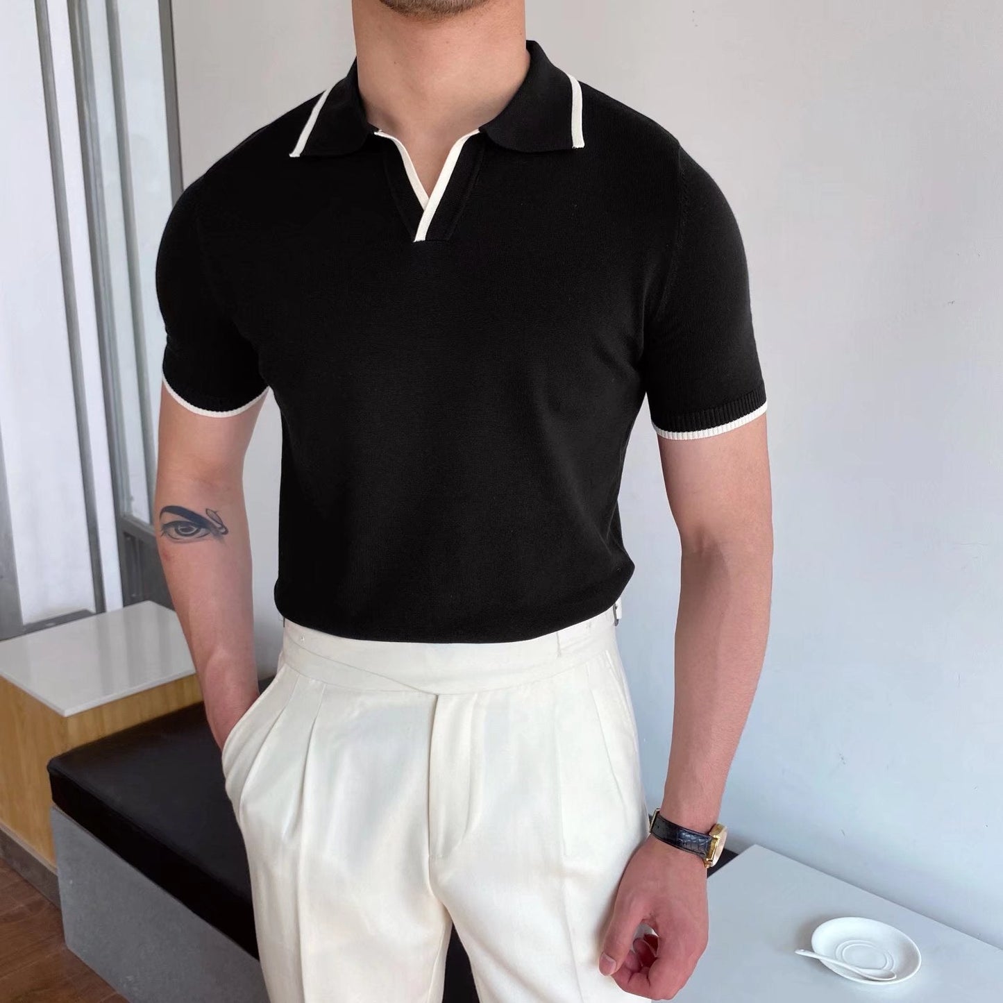 Koszulka polo w paski Slim Fit idealna na lato