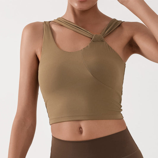 Oddychający Top Yoga z Nylonu i Spandeksu | Idealny na Lato