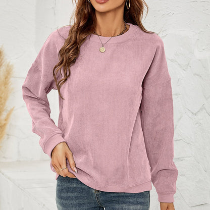 Sweter Pulower Z Sztruksu Z Długimi Rękawami Idealny Na Wiosnę