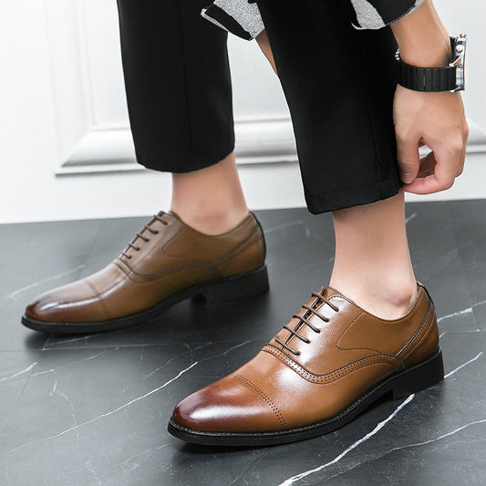 Męskie Skórzane Buty Oxford z Wiązaniem | Idealne na Każdą Porę Roku