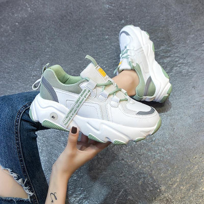 Skórzane Sneakersy na Platformie | Idealne na Każdą Porę Roku