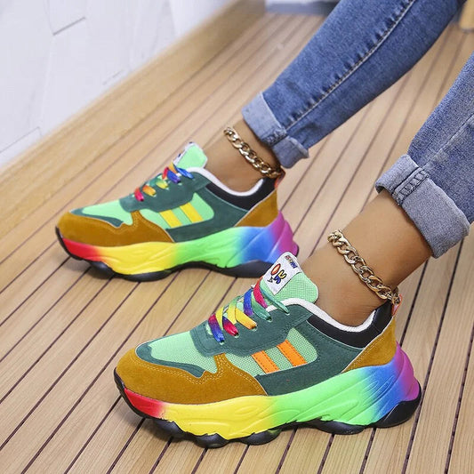 Katarzyna - Kolorowe Sneakersy Casual