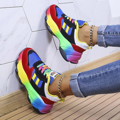 Katarzyna - Kolorowe Sneakersy Casual