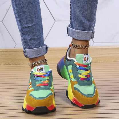 Katarzyna - Kolorowe Sneakersy Casual