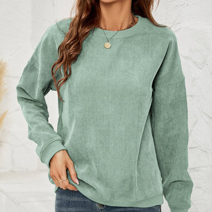 Sweter Pulower Z Sztruksu Z Długimi Rękawami Idealny Na Wiosnę