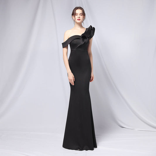 Elegancka Sukienka Wieczorowa Fishtail | Idealna na Jesień i Zimę