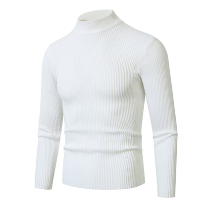 Męski Luźny Sweter w Paski | Idealny na Wiosnę i Jesień