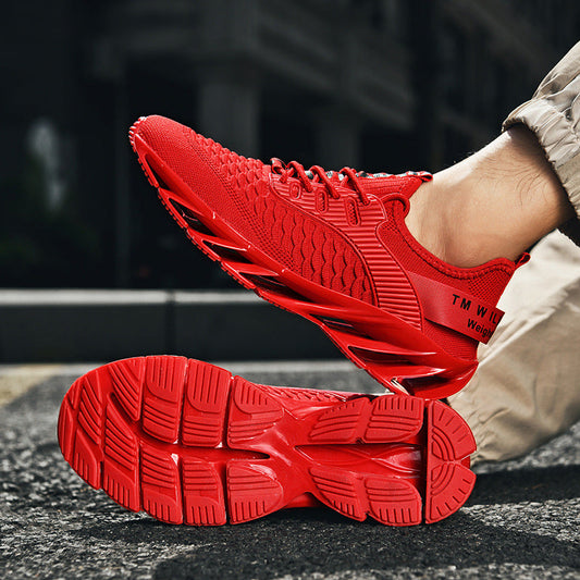 Męskie Przewiewne Sneakersy z Podeszwą Blade i Gumową Podeszwą | Idealne na Każdy Sezon